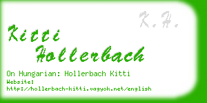 kitti hollerbach business card